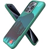 Smartish® iPhone 15 Pro Magnetic Case - Gripmunk Compatible with MagSafe [Lightweight + Protective] Slim/Thin Grip Cover with Microfiber Lining for Apple iPhone 15 Pro - Moving Mountains