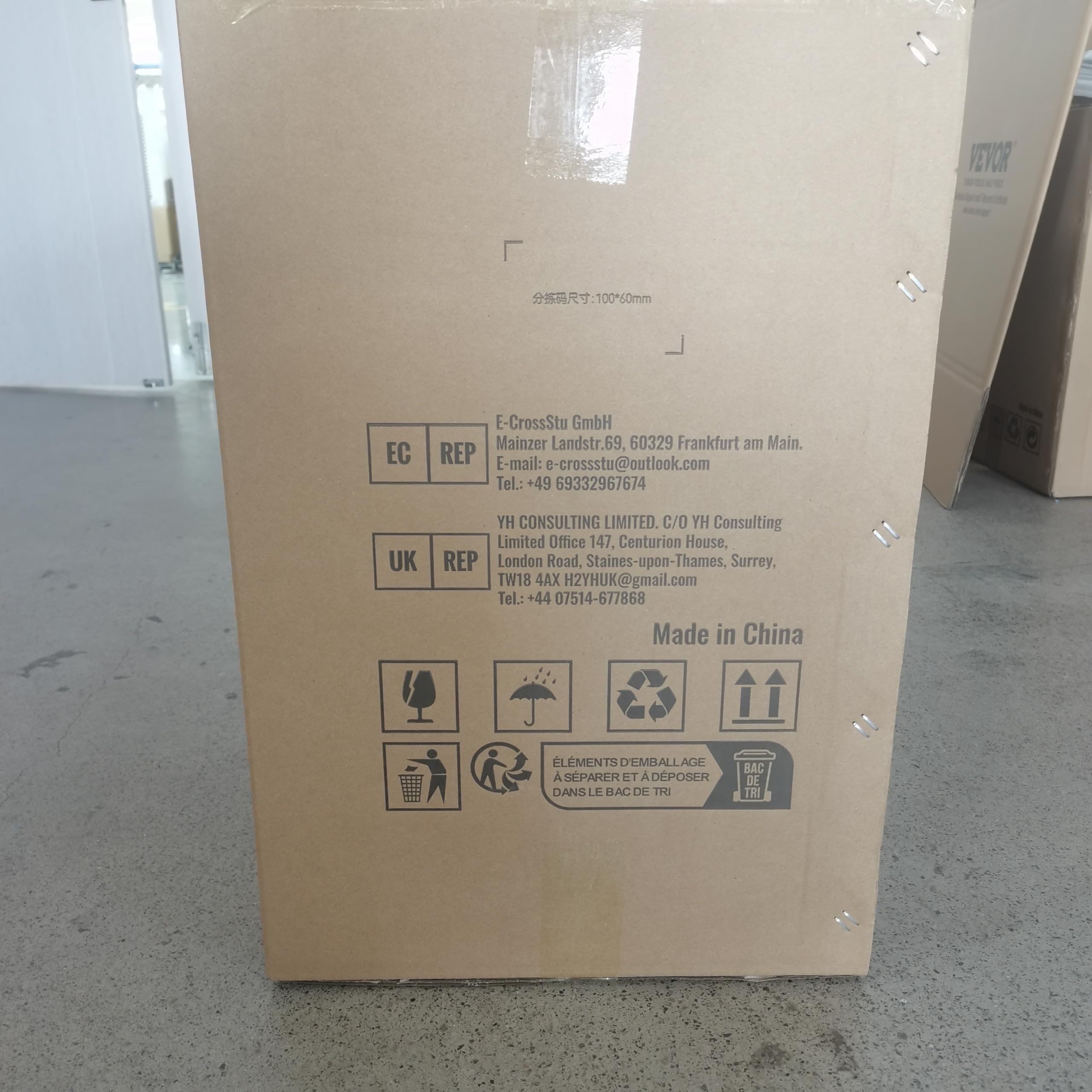 VEVOR Air Scrubber with 3-Stage Filtration, Stackable Negative Air Machine 550 CFM, Air Cleaner with MERV10, Carbon, H13 HEPA, for Home, Industrial and Commercial Use