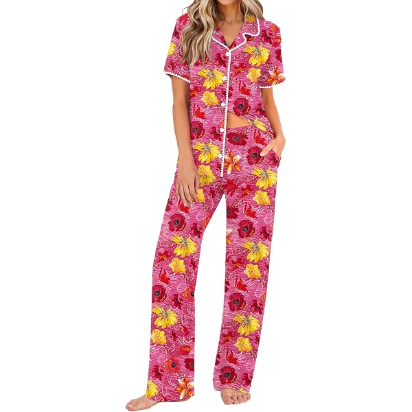 ♡S♡ Amazon.com: Xnshcedy Heart Pajama Set Butterfly Pink Valentines