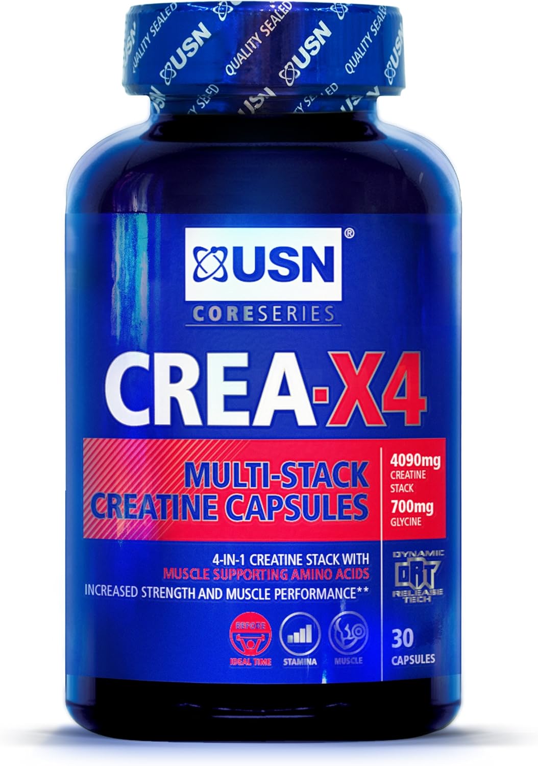 USN Creatine X4 Lean Muscle and Strength Capsules Tub of 30 Amazon