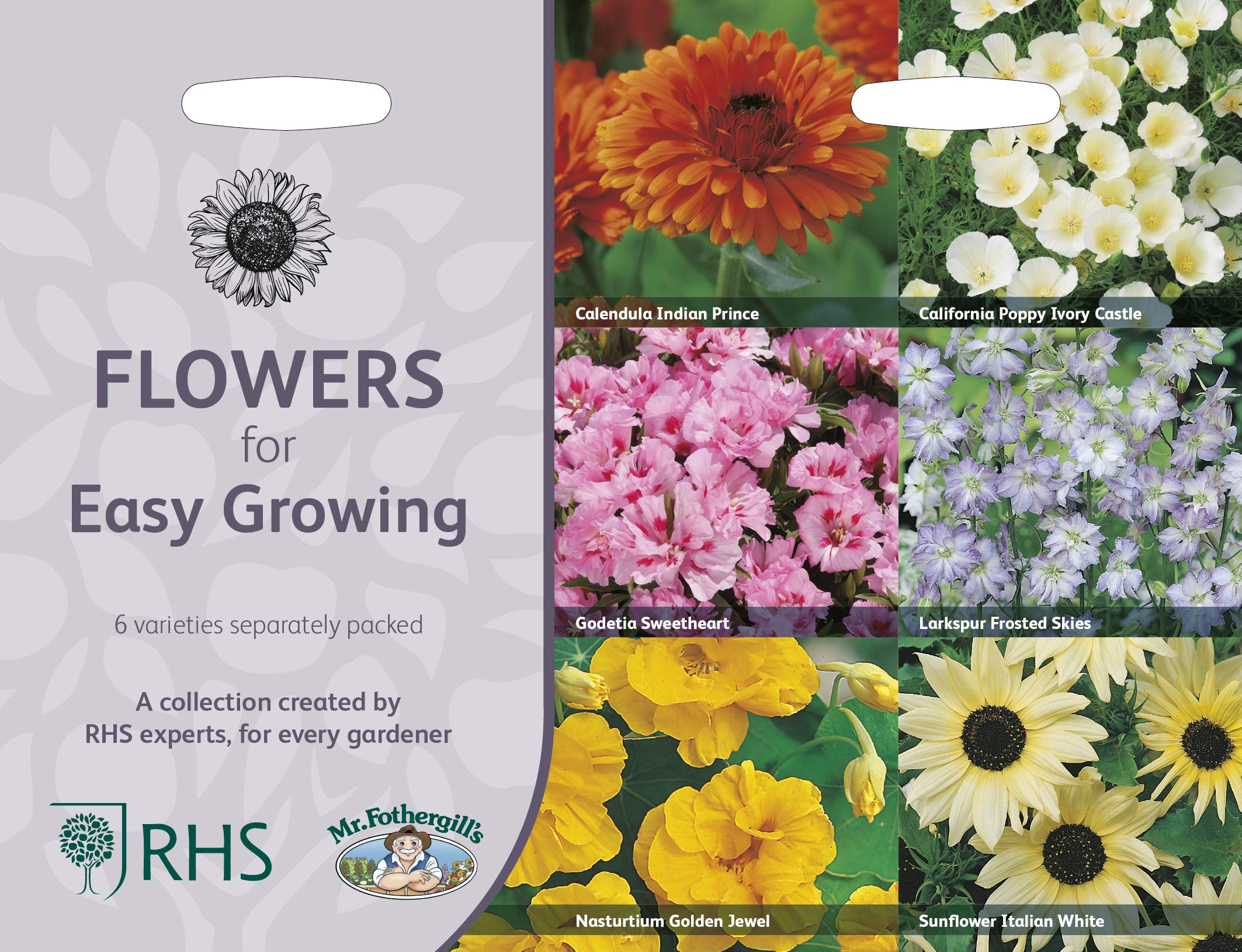 Mr Fothergills RHS Flowers for Easy Growing Collection Seeds