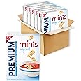 Premium Original Mini Saltine Crackers, Lunch Snacks, Bulk Snacks, 6 - 11 oz Boxes