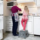 KEPLIN 11 Inch Heavy Duty Folding Step Stool Non-Slip Grey view 7