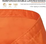 Mokani Sun Shade Sail 2x3m Rectangle Orange with Ropes UV 95% Waterproof view 5