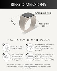 RTZN® Black Onyx Ring for men — Premium Mens