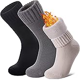 LANLEO Women Men Thermal Socks Warm Winter Extra Thick Insulated Heated Ski Crew Boot Socks for Cold Weather