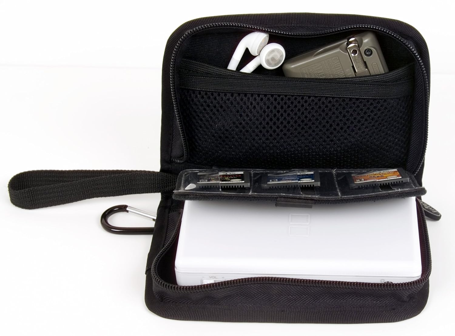 Nintendo DS Lite Game Case Light Blue & Black Video Games