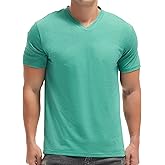 VEIISAR Premium V Neck T Shirts for Men - Modern Fitted Tees Vneck Undershirts