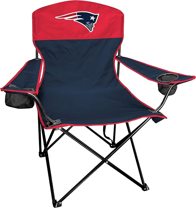Rawlings NFL XL Lineman Tailgate and Camping Folding Chair, New England Patriots, Folding Chairs