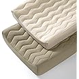 lulumoon Muslin Changing Pad Cover: Baby Cotton Quilted Changing Table Cover - Soft Changing Pad Sheets for Boys Girls