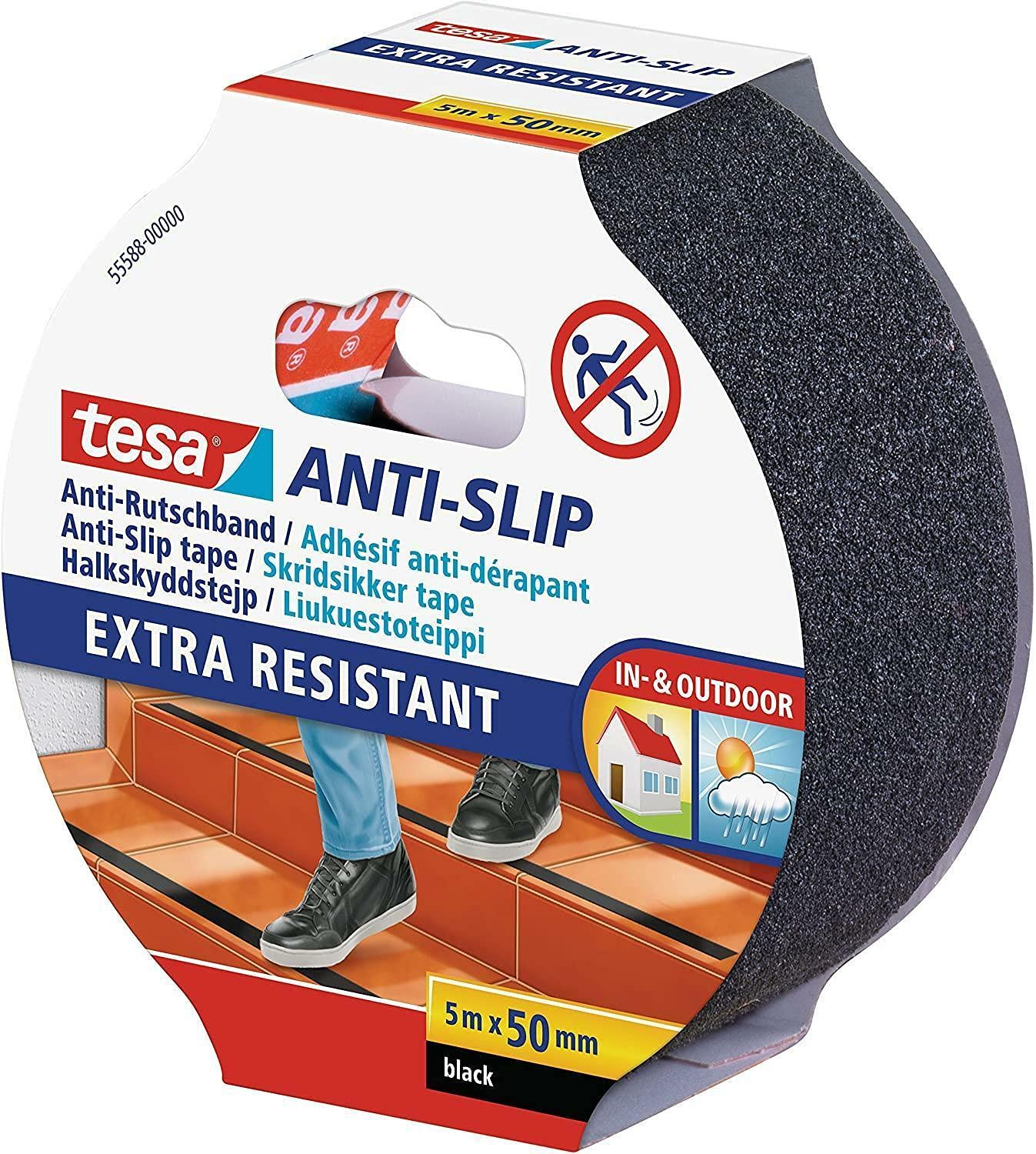 Tesa 55588-00001-00 Anti-Slip Tape, Black