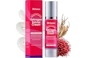 ELRISME Estriol Cream for Women's Menopause Relief: Natural Bioidentical Estrogen Vaginal Cream Support Menopausal Hormone Balance -Hot Flashes, Night Sweats - Intimate Skin Care, 50ml