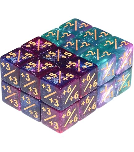 Jeu De Dés Token Cube Magic The Gathering Glitter Sparkle Dice, Cube De