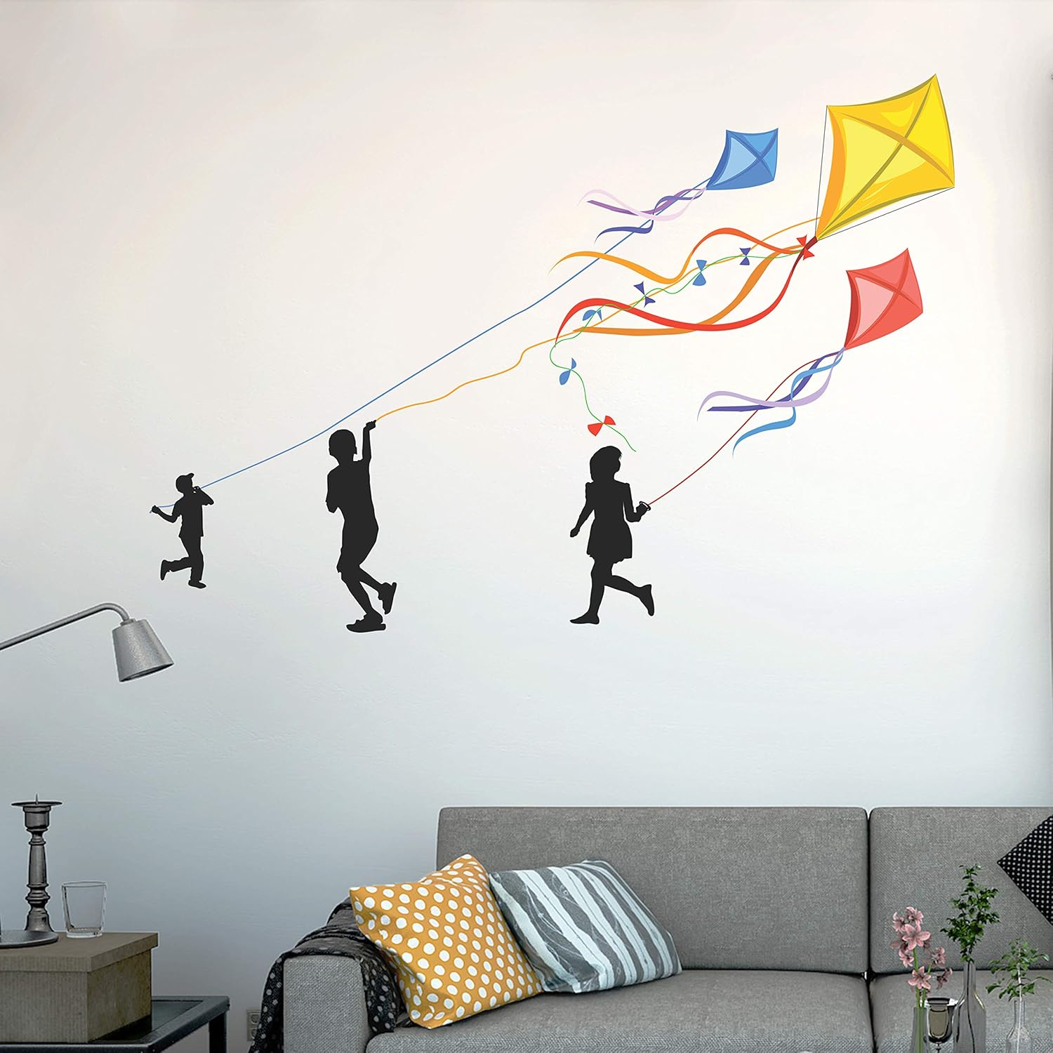 Buy Doodad Extra Large Kite Vinyl Wallsticker For Living Rooms