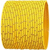 Touchstone Colorful Bangle Collection Indian Bollywood Exclusive Golden Glaze Exotic Textured Colorful Designer Jewelry Bangle Bracelets Set of 24 for Women.