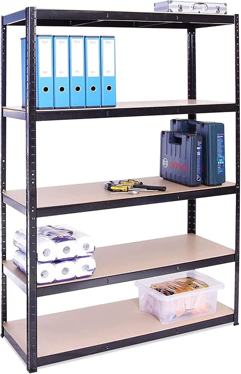 G-Rack Garage Shelving Unit 180cm 120cm 45cm Grey 5 Tier 175kg Load
