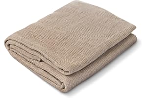 LUSIE'S LINEN 100% Linen Compact Bath Towel Sheet, 1 Piece, Undyed, 47" x 59"