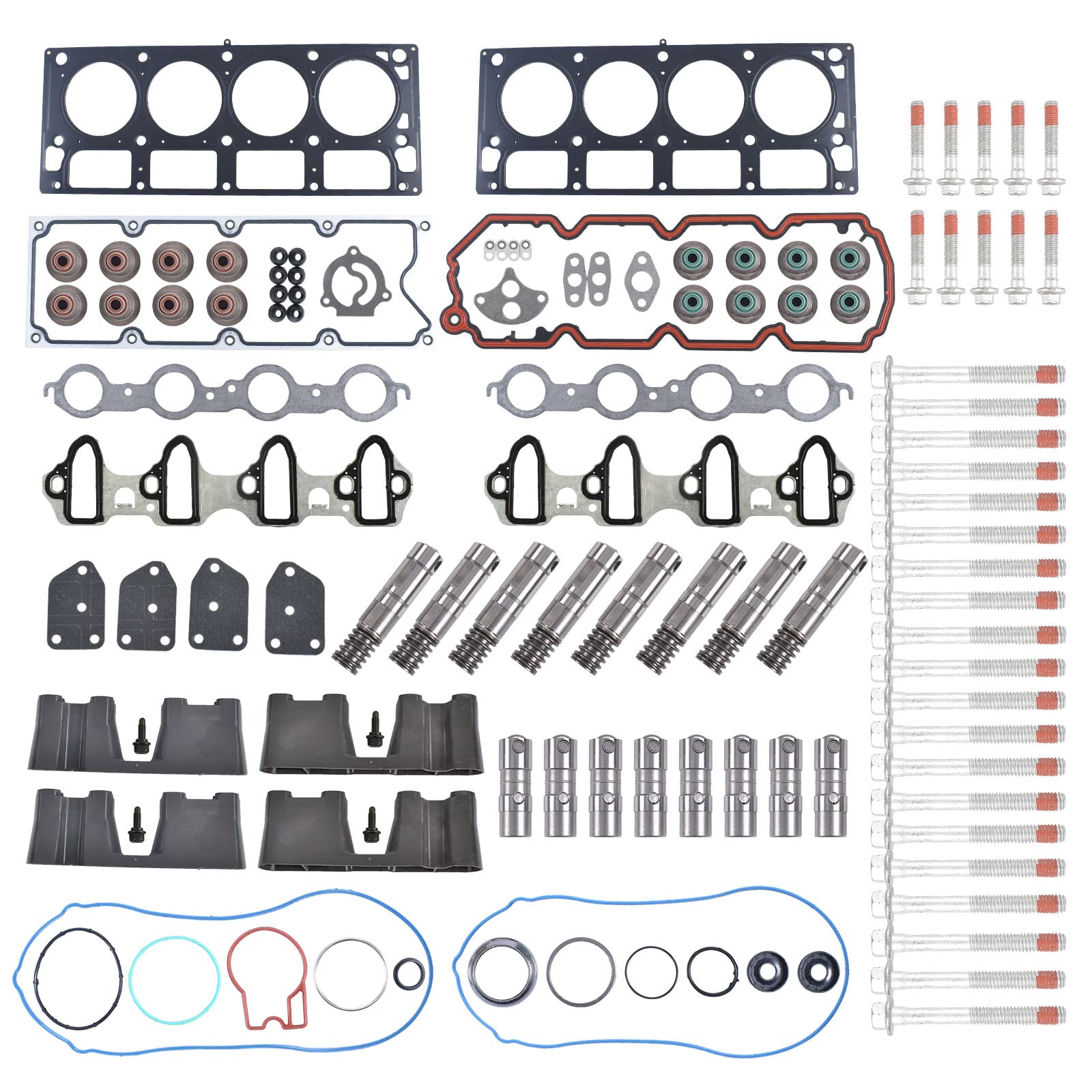Photo 1 of SUSUCAR AFM DOD Lifters Replacement Kit with Head Gaskets, Bolts for 2007-2013 Chevy Silverado 1500 Suburban Tahoe GMC Sierra Yukon 5.3L