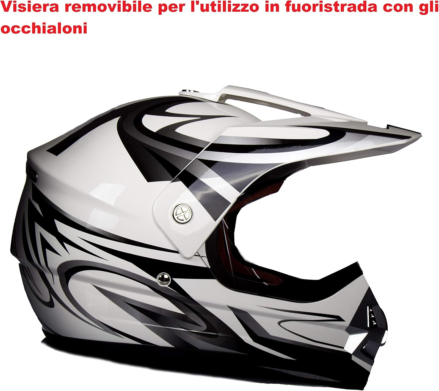 Caschi WinNet casco per moto da cross o motard con visiera arancio  arancione ktm Abbigliamento protettivo revestida.com