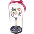 Burton and Burton 1728312 Birthday Glitz Wine Glass, 1 Count (Pack of 1)