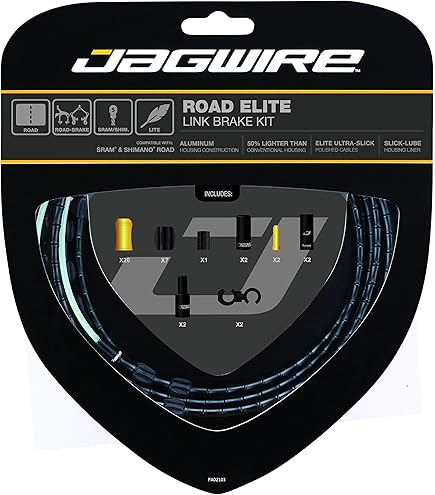 Amazon.com : Jagwire PCK208 Pro Road Brake Cable Kit, Bianchi
