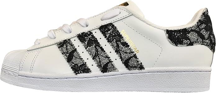 scarpe adidas superstar bianche e argento
