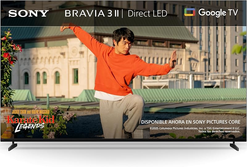 BRAVIA 3 II Smart TV 4K de 65 polegadas (Google TV), processador XR com inteligência artificial, 120 Hz, Dolby Vision e Dolby Atmos, compatível com PS5, 65XR32M2, modelo 2026
