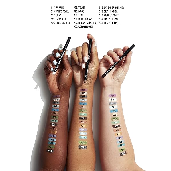 NYX PROFESSIONAL MAKEUP SLIM EYE PENCIL, EYELINER PENCIL – CHARCOAL