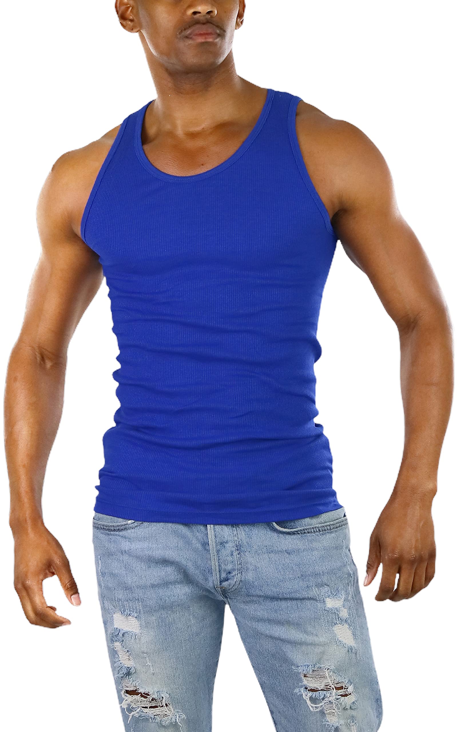 ToBeInStyle Men's Single A-Shirt Tank Top