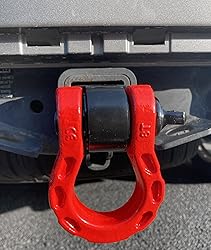 Shackle Hitch Solid Billet 2" Receiver with RED