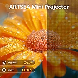 ARTSEA Mini Portable Projector for iPhone - HD