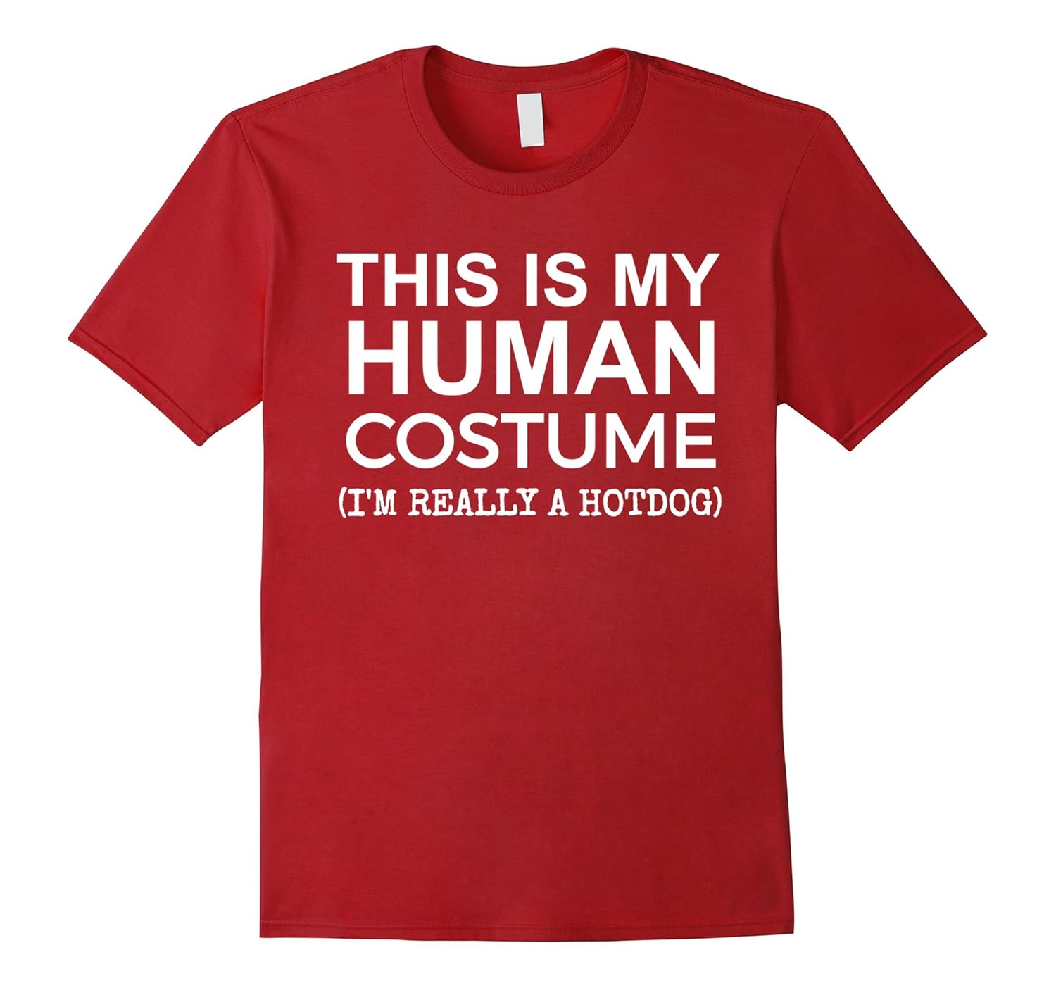 This is My Human Costume, Really a Hotdog T-shirt Halloween-ANZ