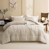 Copripiumino King Size In Cotone 100% Biologico SAPHREAS - Set 3 Pezzi Grigio Quadretti, Biancheria Da Letto Morbida E Traspirante - 3