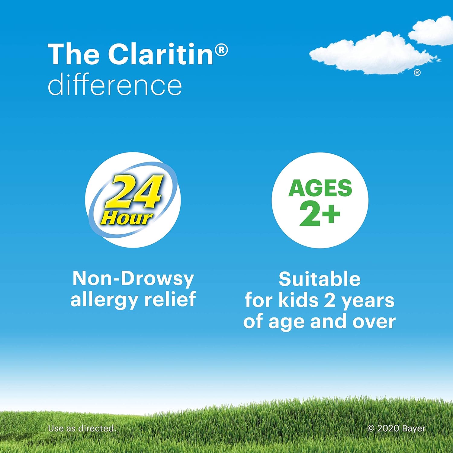 Claritin Children's 24 Hour Allergy Medicine for Kids, Non-Drowsy Allergy Relief, Loratadine Antihistamine, Grape Flavored Syrup, 8 oz: Health & Personal Care
