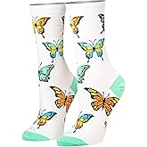 Butterfly Women's Crew Socks