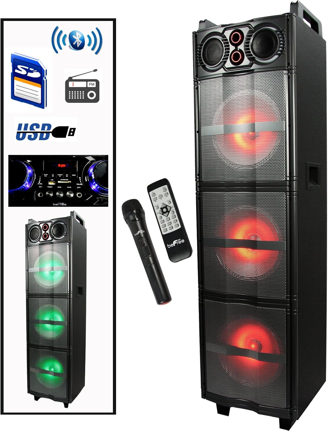 befree sound dual 12 inch subwoofer