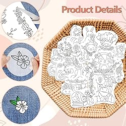Peacoblue Water Soluble Embroidery Patterns for
