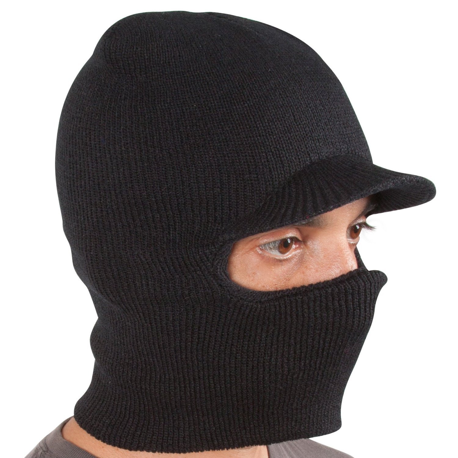 Ski and Snowboard Face Mask with Visor Wind and Cold