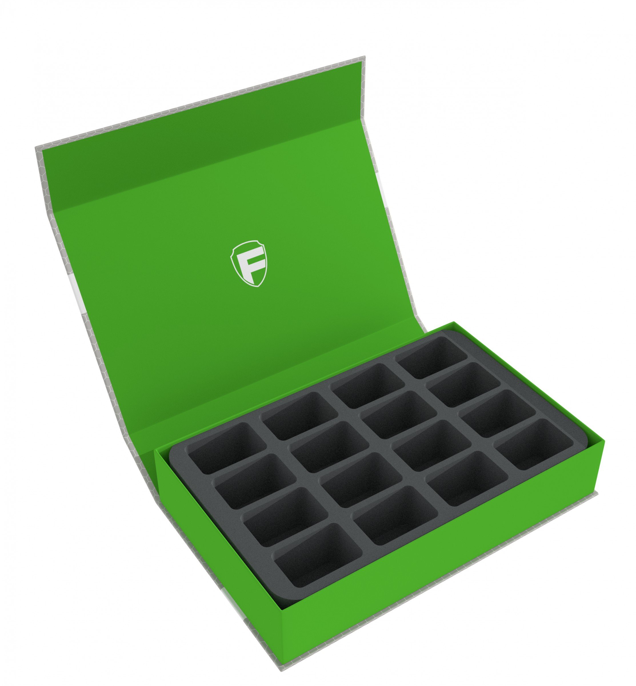 Feldherr Magnetic Box green compatible with 16 Blood Bowl miniatures - 2016 Edition