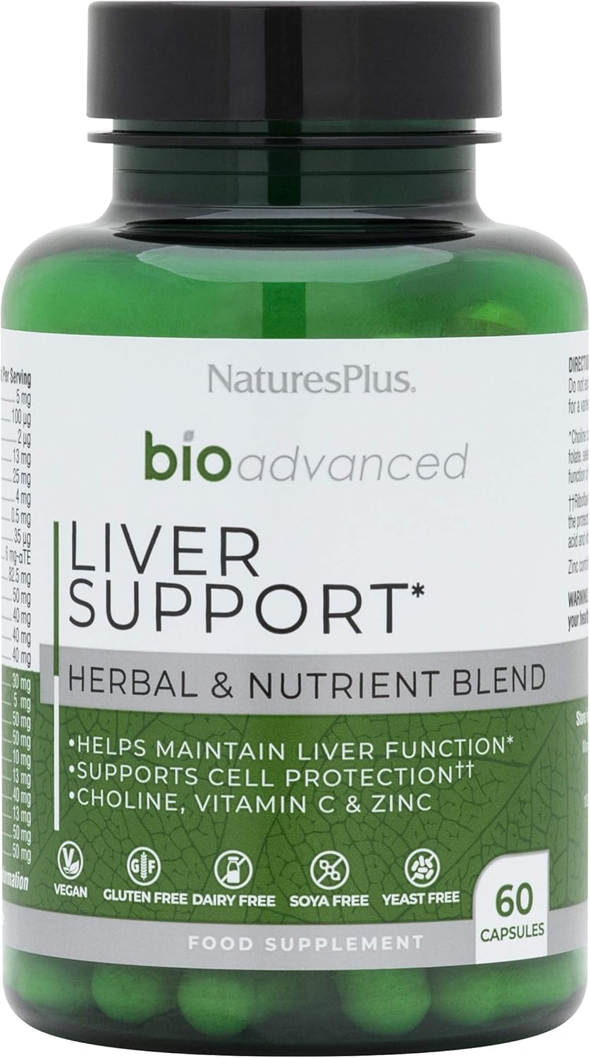 NaturesPlus Bio Advanced Liver Support, Liver Health Supplement with Turmeric, Artichoke, Milk Thistle, Dandelion