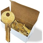 Summit Doorware Y11 Key Blanks 50 Pack, Premium Brass Uncut Blank Keys | Compatible with Yale Y11 and O1122 LocksDurable Locksmith Key Cutting Home Office Commercial &amp; Professional Use Spare Keys