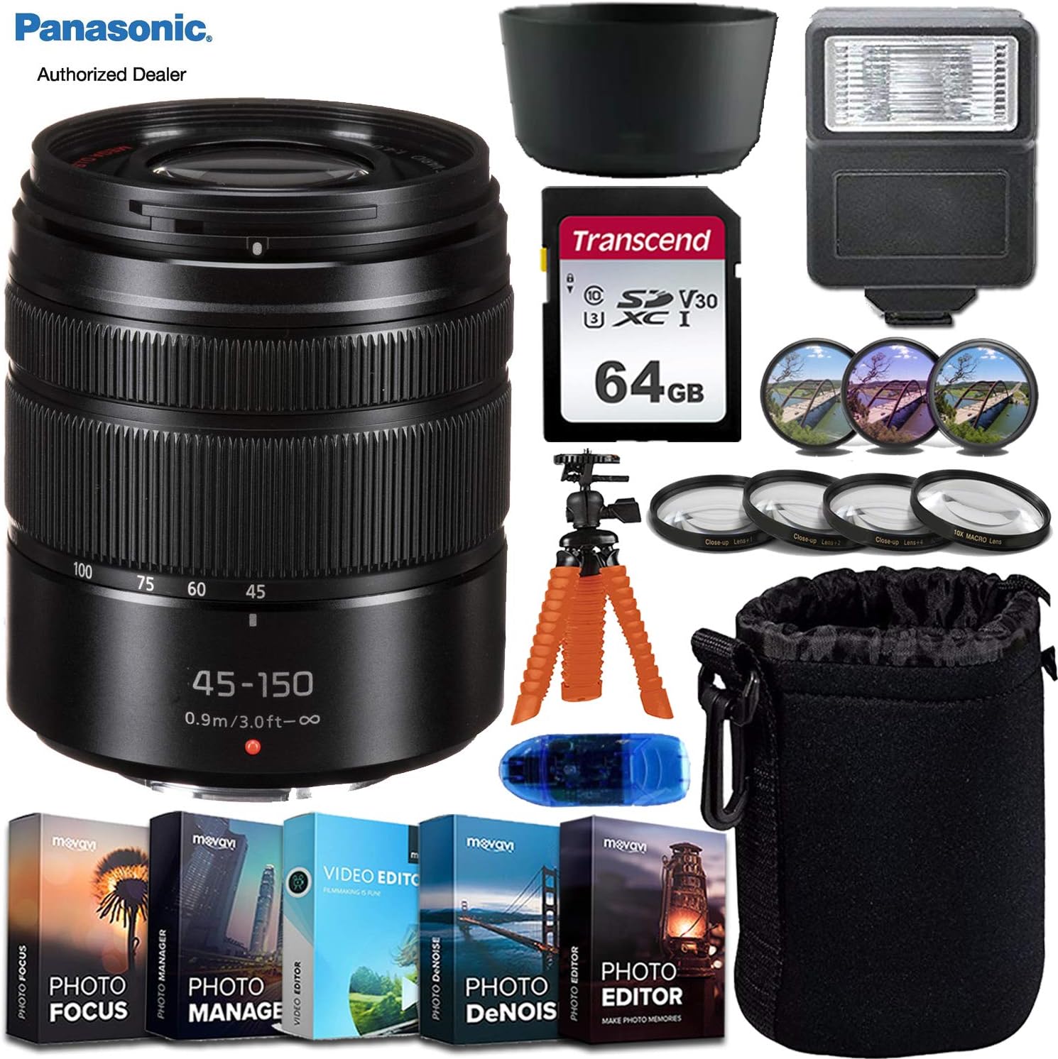 Amazon Com Panasonic Lumix G Vario 45 150mm F 4 5 6 Asph Mega O I S Lens Blogging Accessory Bundle Incl Filter Macro Kits 64gb Memory Card W Card Reader Photo Video Editing Software Lens Pouch Amazon Com Panasonic Lumix G Vario 45 150mm F 4 5 6 Asph Mega O I S Lens Blogging Accessory Bundle Incl Filter Macro Kits 64gb Memory Card W Card Reader Photo Video Editing Software Lens Pouch