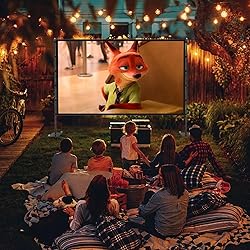 Outdoor Projector Screen with Stand - 120 inch