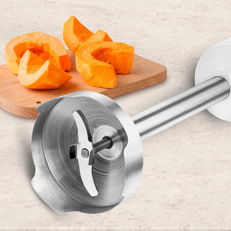 Batidora de Mano Stellar Max TouchSpeed 1500W, Pantalla Digital, Velocidad Táctil Variable, 4 Cuchillas Alta Eficiencia, Ergonómico, Antisalpicaduras, Vaso Medidor, Emulsionador y Picadora