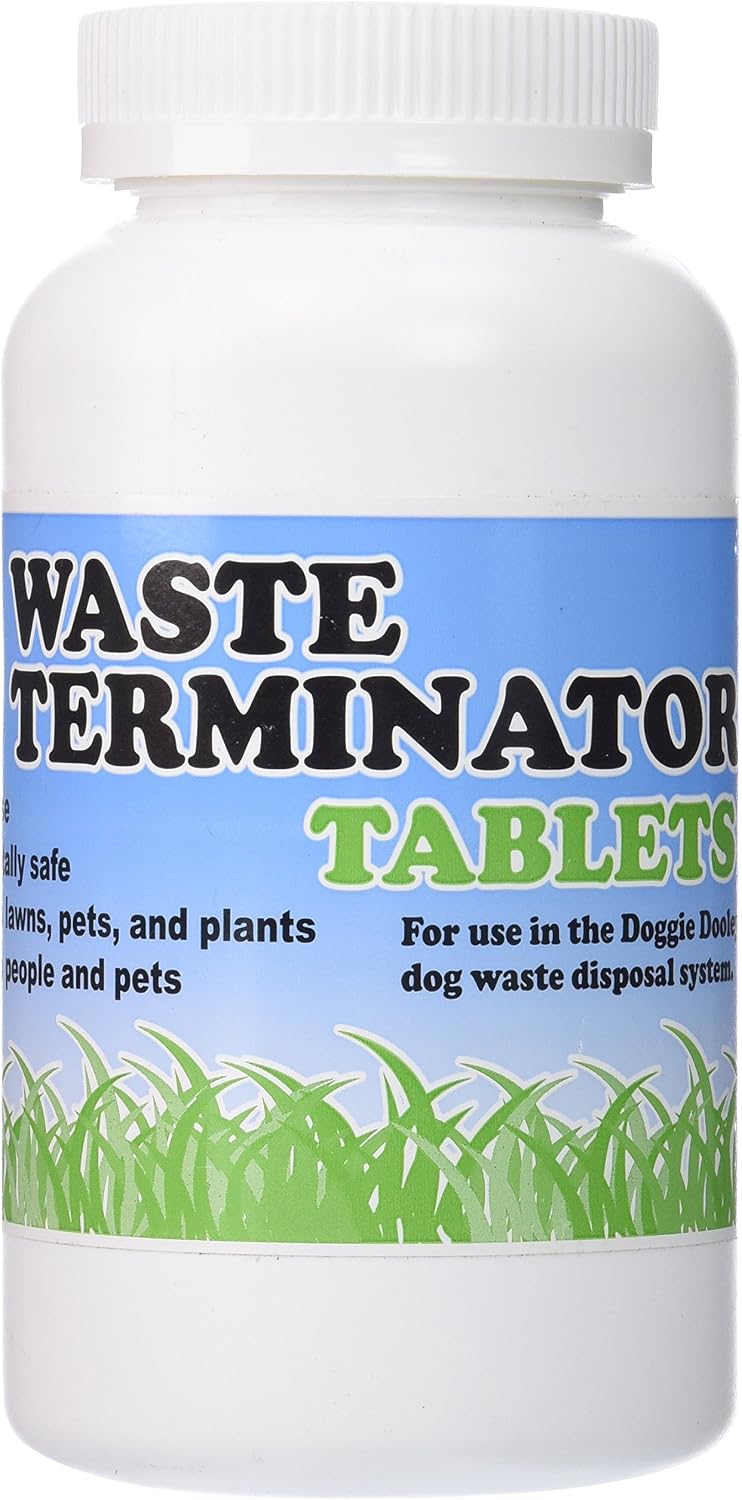 Hueter Toledo Doggie Dooley Waste Terminator Tablets 100/Bottle, White, 100 Count (Pack of 1)
