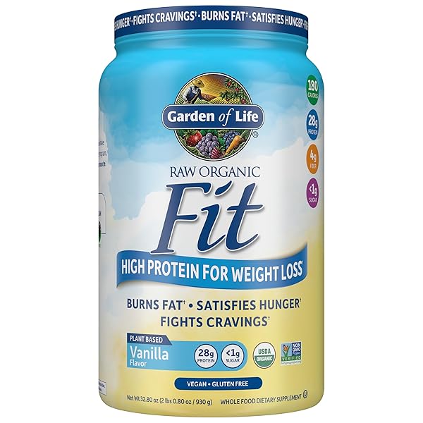 GARDEN OF LIFE RAW ORGANIC FIT VANILLA FLAVOR...