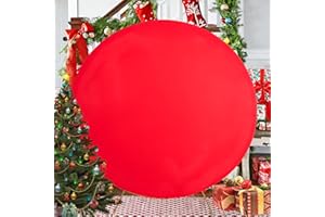GOGOPARTI 7.2ft Red Round Backdrop Cover for 7ft /7.2ft Circle Stand, Wrinkle Free Stretchy Circle Arch Round Backdrop Cover for Party Wedding Birthday Baby Shower Photography