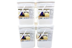 Wheatland™ Hard White Wheat Berries • Artisan Wheat • Four Buckets 25 lbs each, 100 lbs total • Farm Fresh • Lab Tested ISO 17025 Chemical Free • Non GMO • Never Irradiated • No Desiccants • High Trust Seller