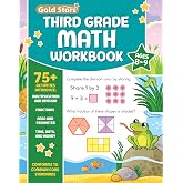 Third Grade Math Workbook Ages 8 to 9: 75+ Activities Multiplication &amp; Division, Fractions, Area &amp; Perimeter, Data, Math Facts, Word Problems, ... (Common Core) (English and Korean Edition)