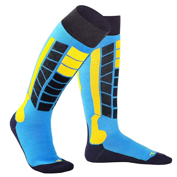 soaReD Winter Ski Socks Snowboard Snow Warm Knee Over The